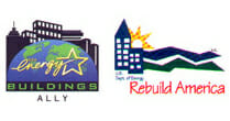 rebuild america and buildings ally logos