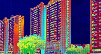 thermal view of residential properties