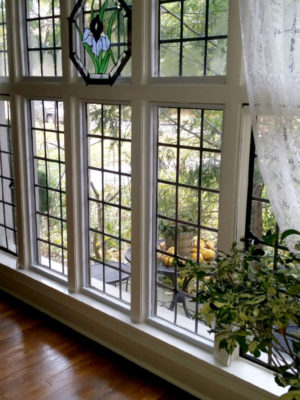 Gorgeous lattice windows with window inserts from Climate Seal