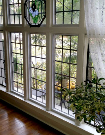 Gorgeous lattice windows with window inserts from Climate Seal